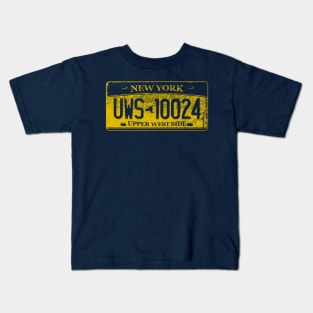 Upper West Side Zip Code 10024 (New York License Plate) Kids T-Shirt